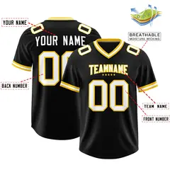Black Classic Style American Football Jersey 2