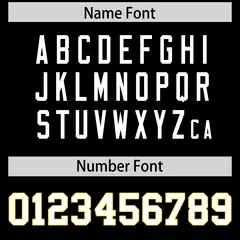 Black Classic Style American Football Jersey 4