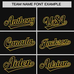 Black Classic Style Baseball Jersey 3