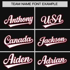 Black Classic Style Baseball Jersey 3