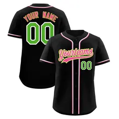 Black Classic Style Lightweight Baseball Jersey for Teams 1