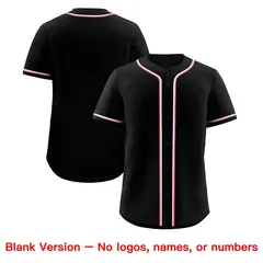 Black Classic Style Lightweight Baseball Jersey for Teams 8