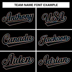 Black Classic Team Style Authentic Baseball Jersey 4