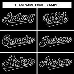 Black Classic Team Style Authentic Baseball Jersey 4