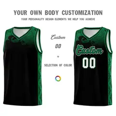 Black Cloud Pattern Sports Uniform Basketball Jersey 3