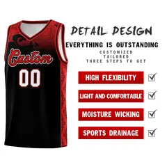 Black Cloud Pattern Sports Uniform Basketball Jersey 2