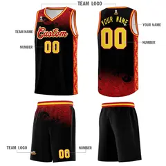 Black Cloud Pattern Sports Uniform Basketball Jersey 5