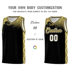 Black Cloud Pattern Sports Uniform Basketball Jersey 3