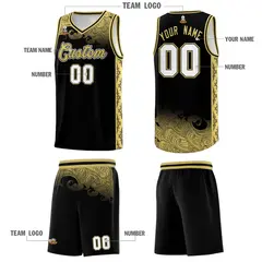 Black Cloud Pattern Sports Uniform Basketball Jersey 5