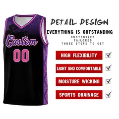 Black Cloud Pattern Sports Uniform Basketball Jersey 2
