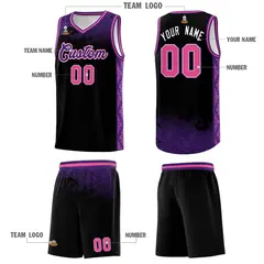 Black Cloud Pattern Sports Uniform Basketball Jersey 5