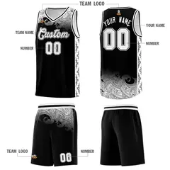 Black Cloud Pattern Sports Uniform Basketball Jersey 5