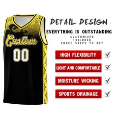 Black Cloud Pattern Sports Uniform Basketball Jersey 2