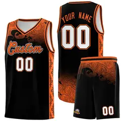 Black Cloud Pattern Sports Uniform Basketball Jersey 1
