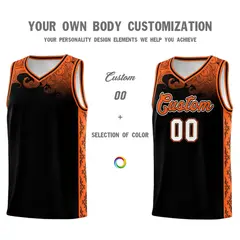 Black Cloud Pattern Sports Uniform Basketball Jersey 3