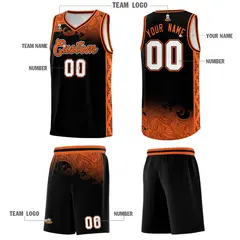 Black Cloud Pattern Sports Uniform Basketball Jersey 5
