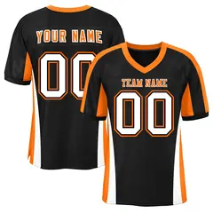 Black Color Block Mesh Authentic Football Jersey
