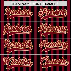 Black Crimson American Flag Graffiti Baseball Jersey 3