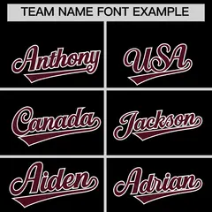 Black Crimson American Flag Varsity Raglan Letterman Jacket 3