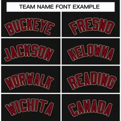 Black Crimson-Black Classic Hockey Jersey 3