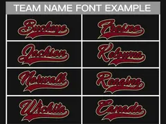 Black Crimson-Black Classic Hockey Jersey 3