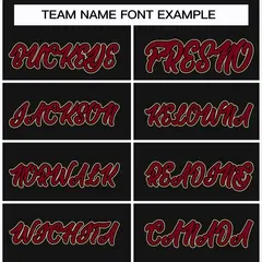 Black Crimson-Black Classic Hockey Jersey 3