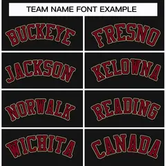 Black Crimson-Black Classic Hockey Jersey 3