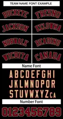 Black Crimson-Black Classic Style Two-Button Softball Jersey 3