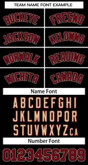 Black Crimson-Black Classic Style Two-Button Softball Jersey 3