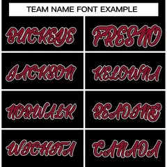 Black Crimson-Black Varsity Full-Snap Letterman Jacket 3