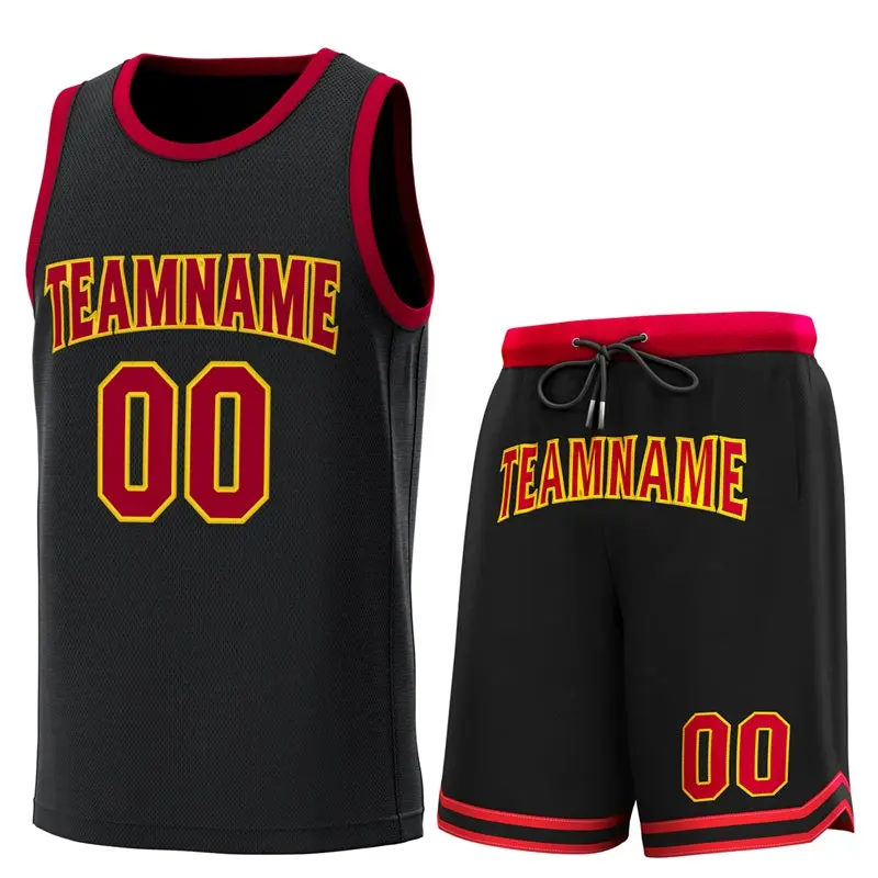 Black Crimson Classic Sets Basketball Jersey