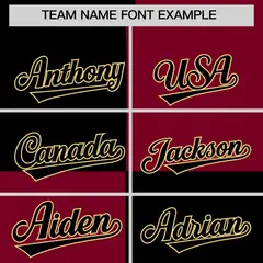 Black Crimson Four Squares Color Block Varsity Letterman Jacket Hoodie 5