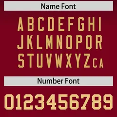 Black Crimson Gradient Fashion Authentic Football Jersey 4