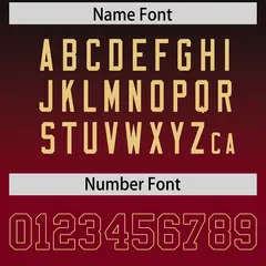 Black Crimson Gradient Side Pattern Football Jersey 4