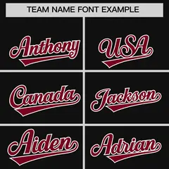 Black Crimson Gradient Varsity Full-Snap Letterman Jacket Hoodie 5