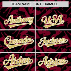Black Crimson Graffiti Pattern Baseball Jersey 3