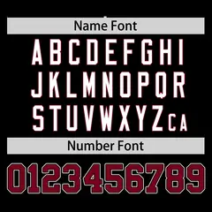 Black Crimson Half Stripe Authentic Baseball Jersey 4