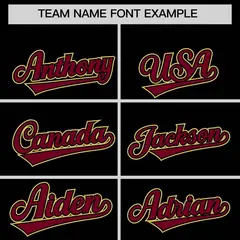 Black Crimson-Khaki Camo Raglan Varsity Letterman Hoodie Jacket 5
