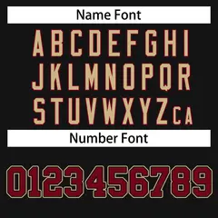 Black Crimson-Khaki Classic Style Hockey Jersey 4