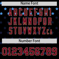Black Crimson-Khaki Raglan Sleeve Star Print Baseball Jersey 4