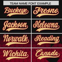 Black Crimson Khaki Rising Stars Gradient Baseball Jersey 3