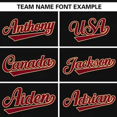 Black Crimson-Khaki Side Two-Tone Authentic Baseball Jersey 3