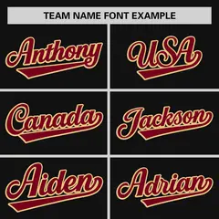 Black Crimson-Khaki Stripe Raglan Sleeves Baseball Jersey 3
