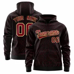 Black Crimson Leopard Print Varsity Letterman Jacket Hoodie 1