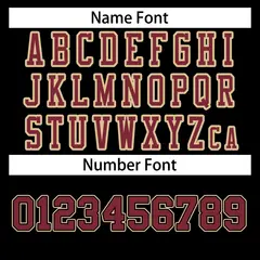 Black Crimson-Old Gold Football Jersey 4