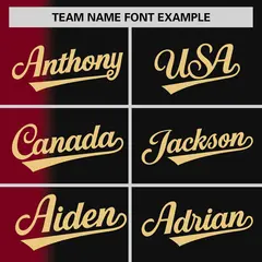 Black Crimson Pinstripe Gradient Baseball Jersey 3