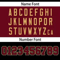 Black-Crimson Raglan Sleeves Football Jersey 4