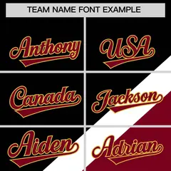 Black Crimson Raglan Varsity Full-Snap Letterman Baseball Jacket 3