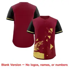 Black Crimson Raptor Series Raglan Baseball Jersey 8