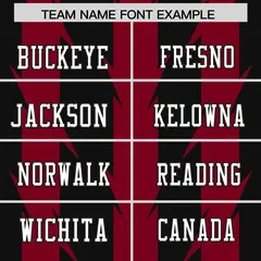 Black Crimson Razr Stripe Graffiti Pattern Flag Football Jersey 3